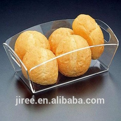 New item acrylic good quality plastic fruit and bread catering trays