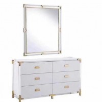 Morden Style Dresser Acrylic 6 Drawers Storage Cabinet With Drawer